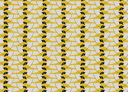6 exklusive Geschenk-/Dekorationspapiere mit Motiven der Wiener Werkstätte